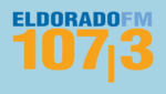 Logotipo da Rádio Eldorado sobre fundo institucional