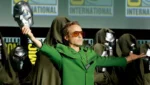 Robert Downey Jr. durante evento da Marvel ao comentar que Doutor Destino será mais poderoso que Thanos no MCU.
