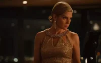 Rhea Seehorn em evento promocional relacionada ao filme Running da Apple Studios.