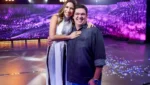 Patricia Abravanel com Michael Ukstin, que dirigiu vários de seus programas no SBT.