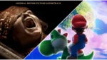 'O Filme do Super Mario Galaxy', à direita, 'A Múmia de Lee Cronin'