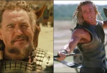 Imagem do filme Troia com destaque para elenco e produção cinematográfica